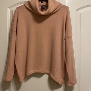 Pinkish Mauve long sleeve turtleneck sweater size XL
